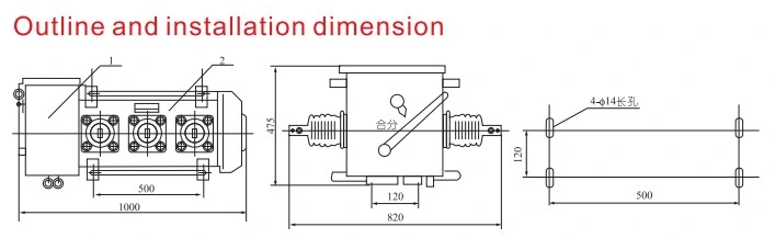 Sf6 Circuit Breaker Lw3-12 (D) Series Outdoor High Voltage Circuit Breaker