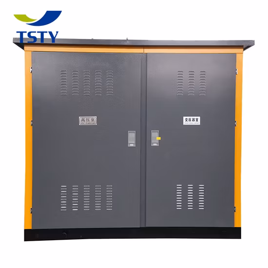 Ybp 100kVA 10kv 400V 전기 상자 유형 조립식 소형 변압기 변전소